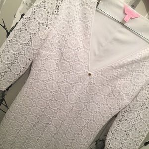 white lace lily pulitzer dress ✨